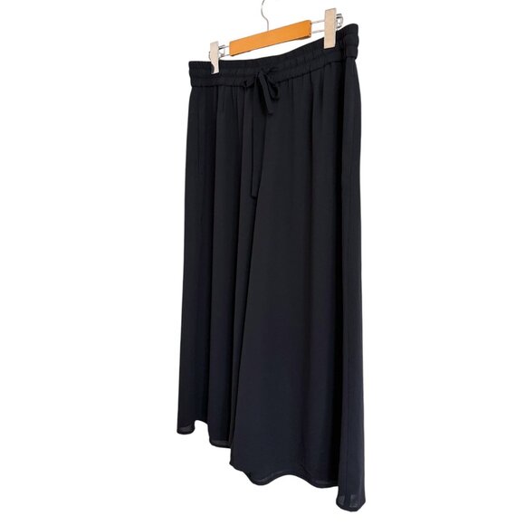 Aritzia Babaton Black Luiz Cropped Wide-Leg Cullotte Pant - Picture 4 of 8
